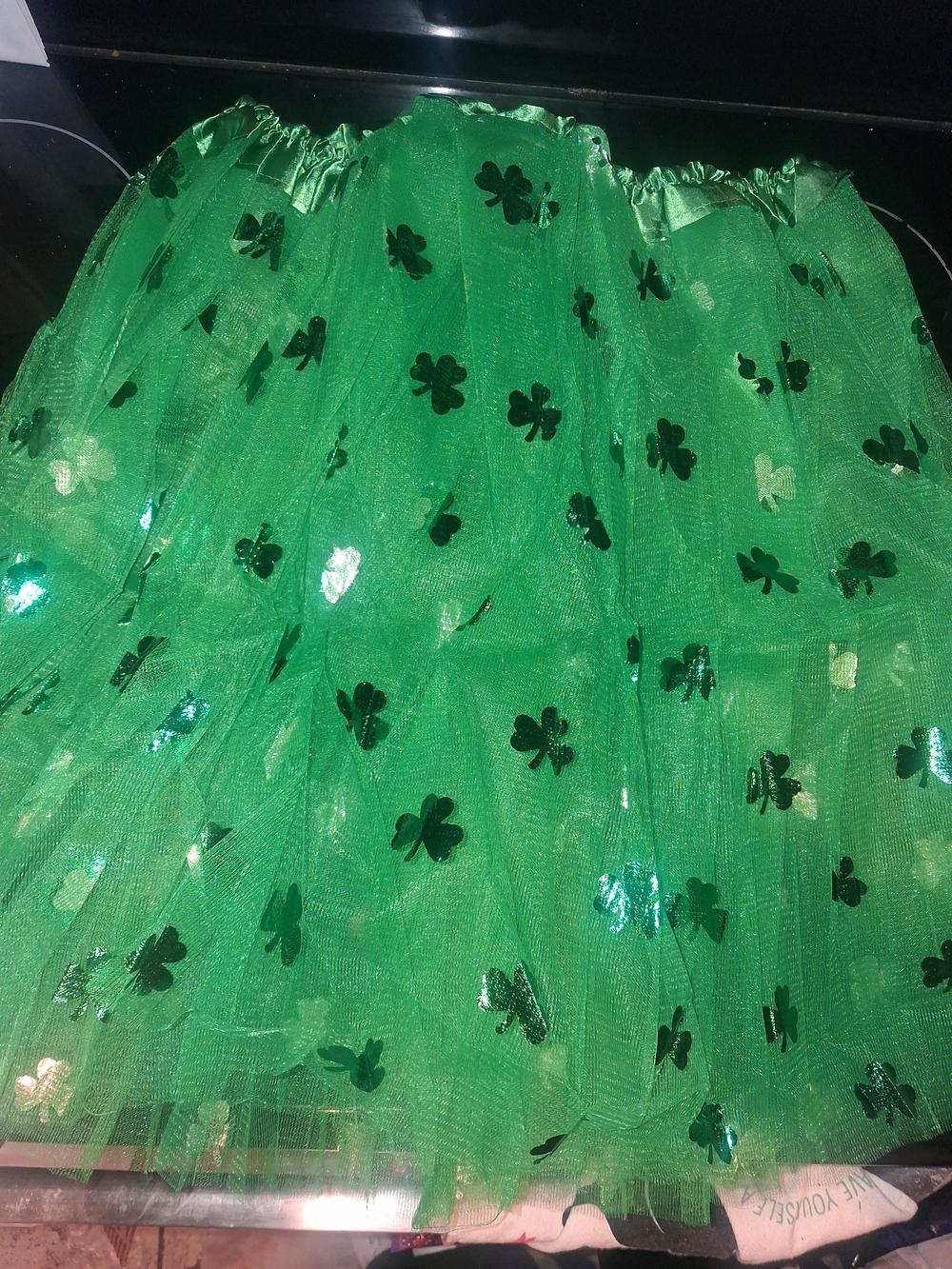 Green Shamrock Tulle Skirt - Women's St. Patrick's Day Skirt